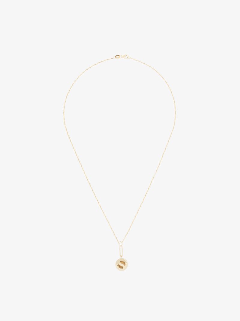 14k Yellow Gold Alchemy Bravery Diamond Necklace