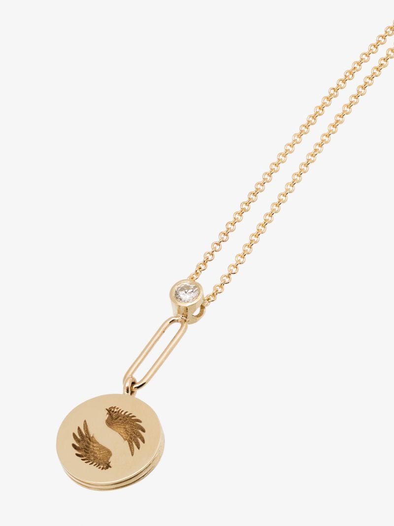 14k Yellow Gold Alchemy Bravery Diamond Necklace