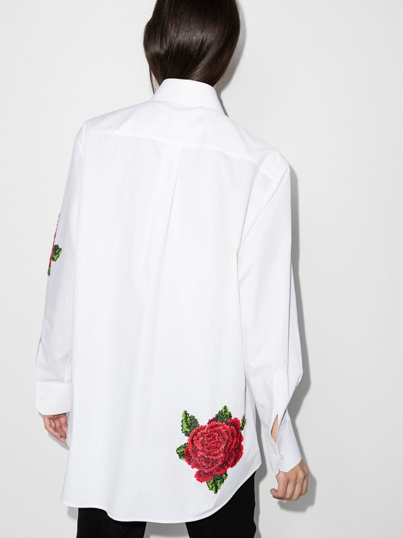 Rose Embroidery Shirt