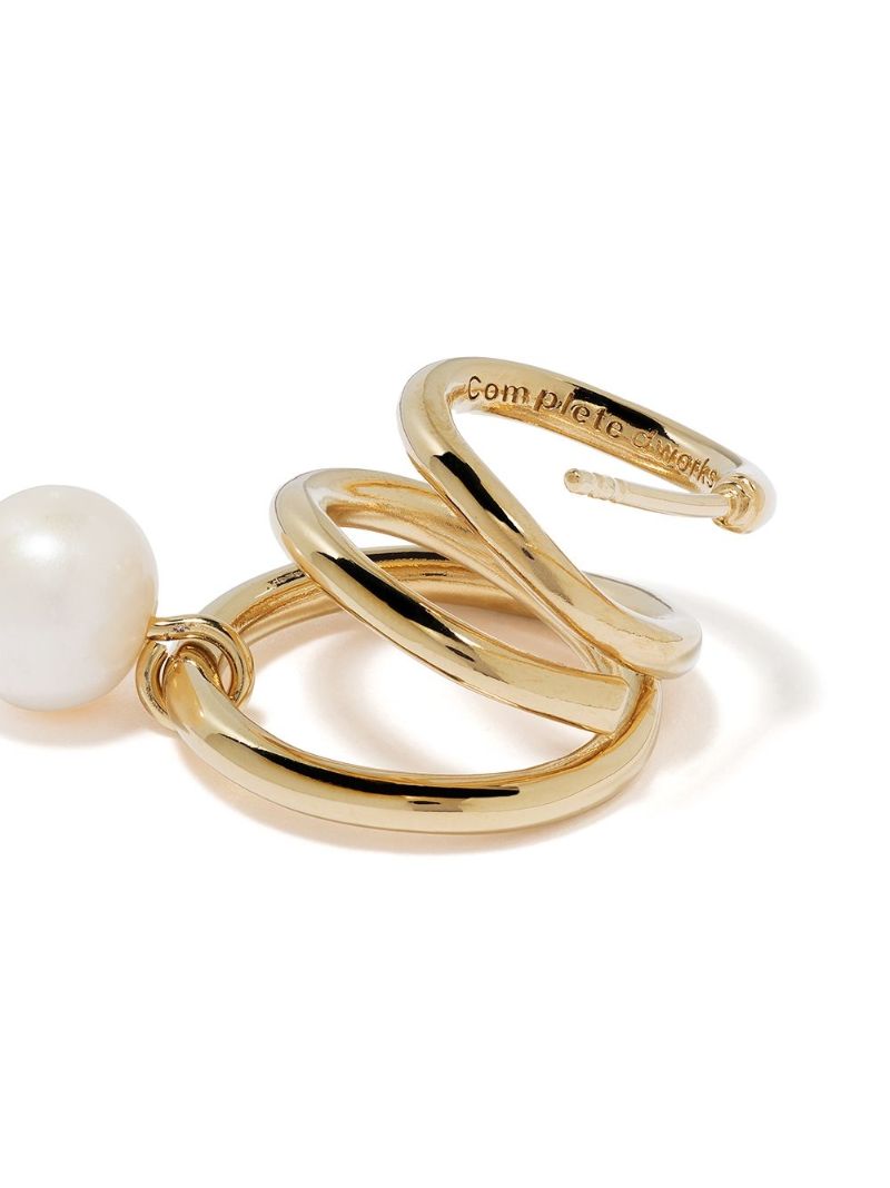 Gold Vermeil Flow Pearl Earrings