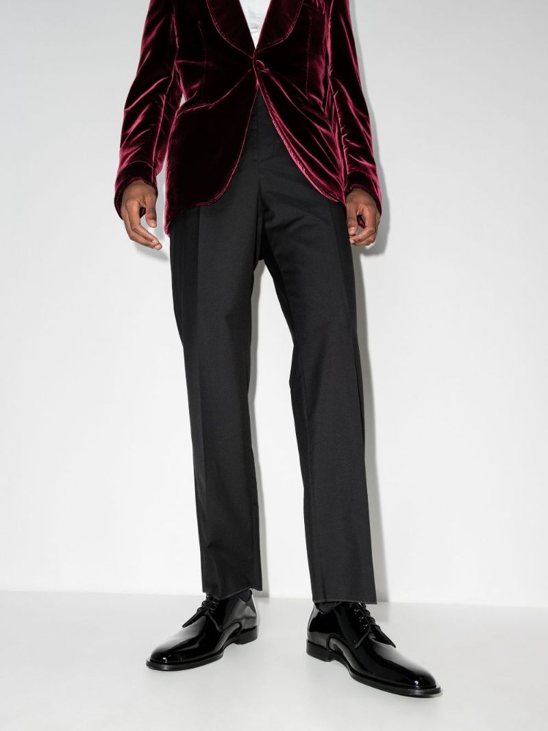 Black Patent Leather Derby Shoes