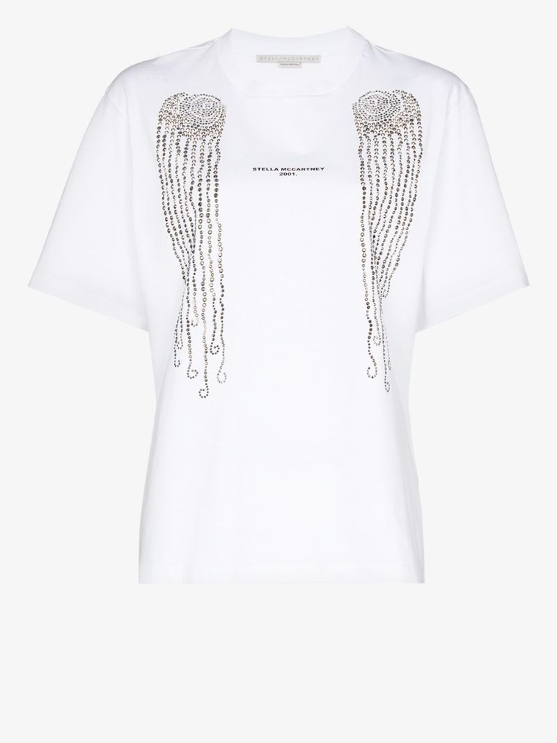 Embellished Logo-print T-shirt
