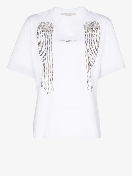 Embellished Logo-print T-shirt
