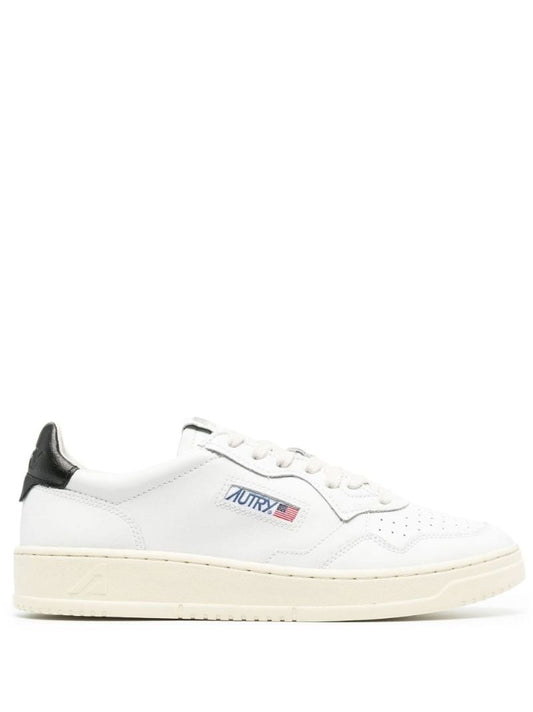 White Medalist Low-top Leather Sneakers
