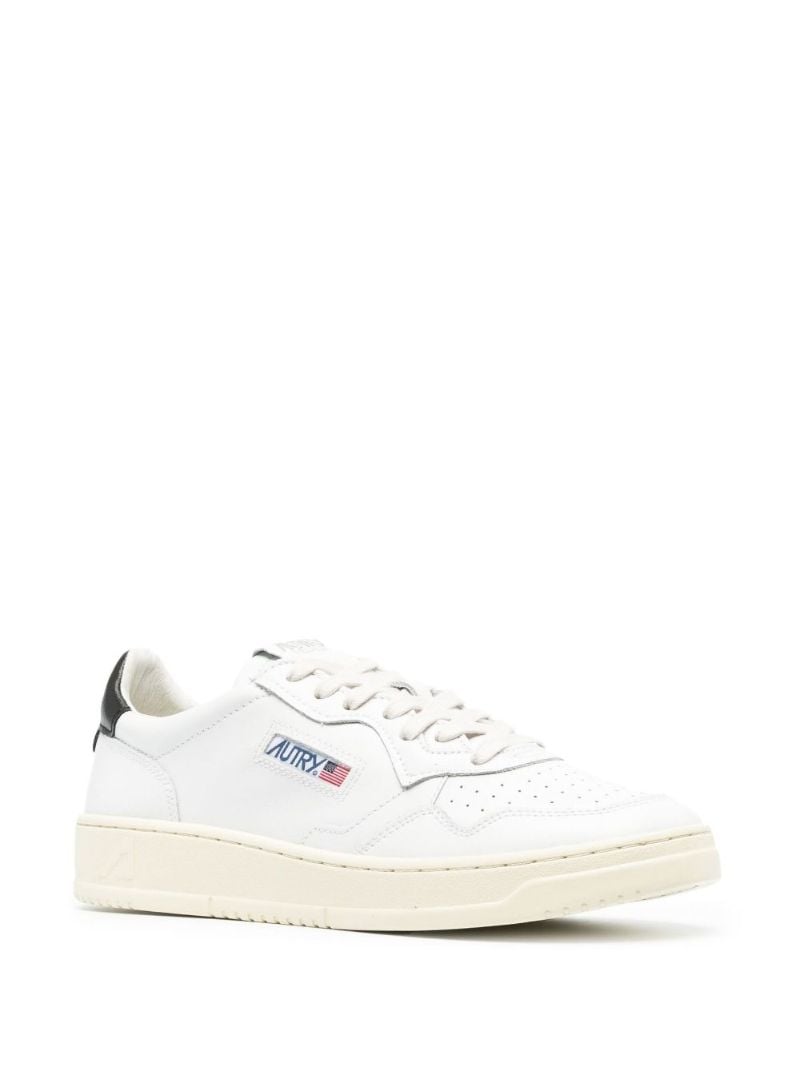 White Medalist Low-top Leather Sneakers