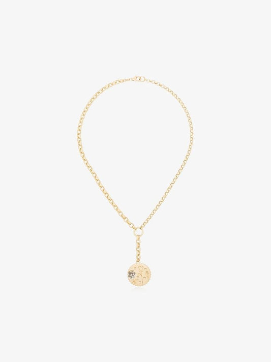 18k Yellow Gold Rose of the World Diamond Necklace