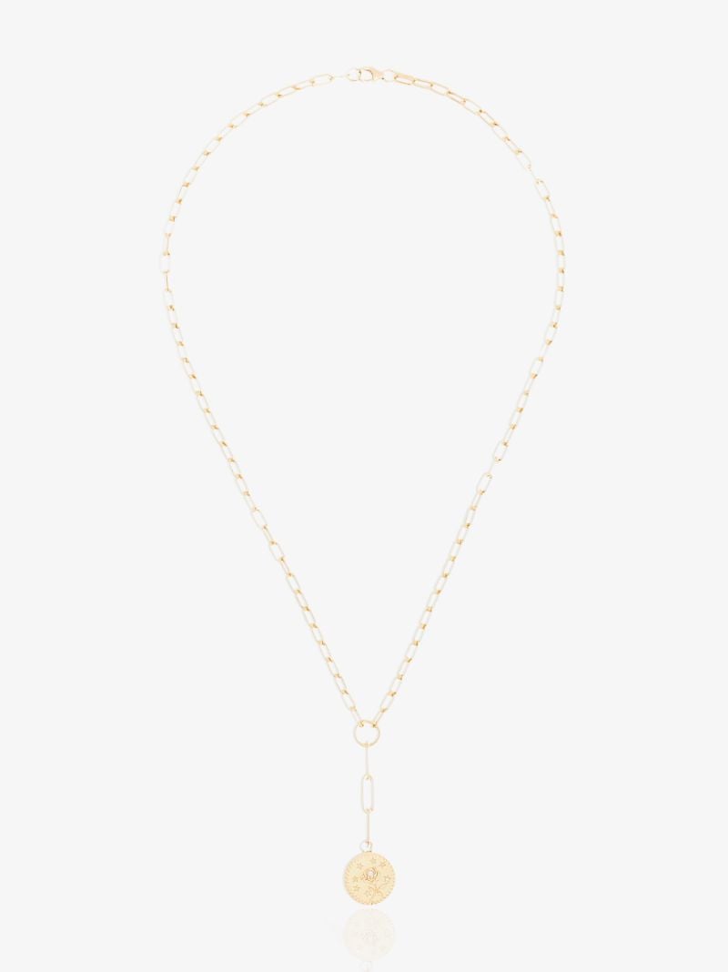 18k Yellow Gold Rose of the World Refined Clip Chain Diamond Necklace