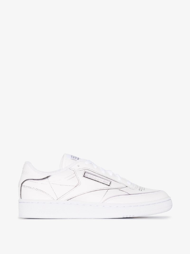 X Maison Margiela White Project 0 Club C Leather Sneakers