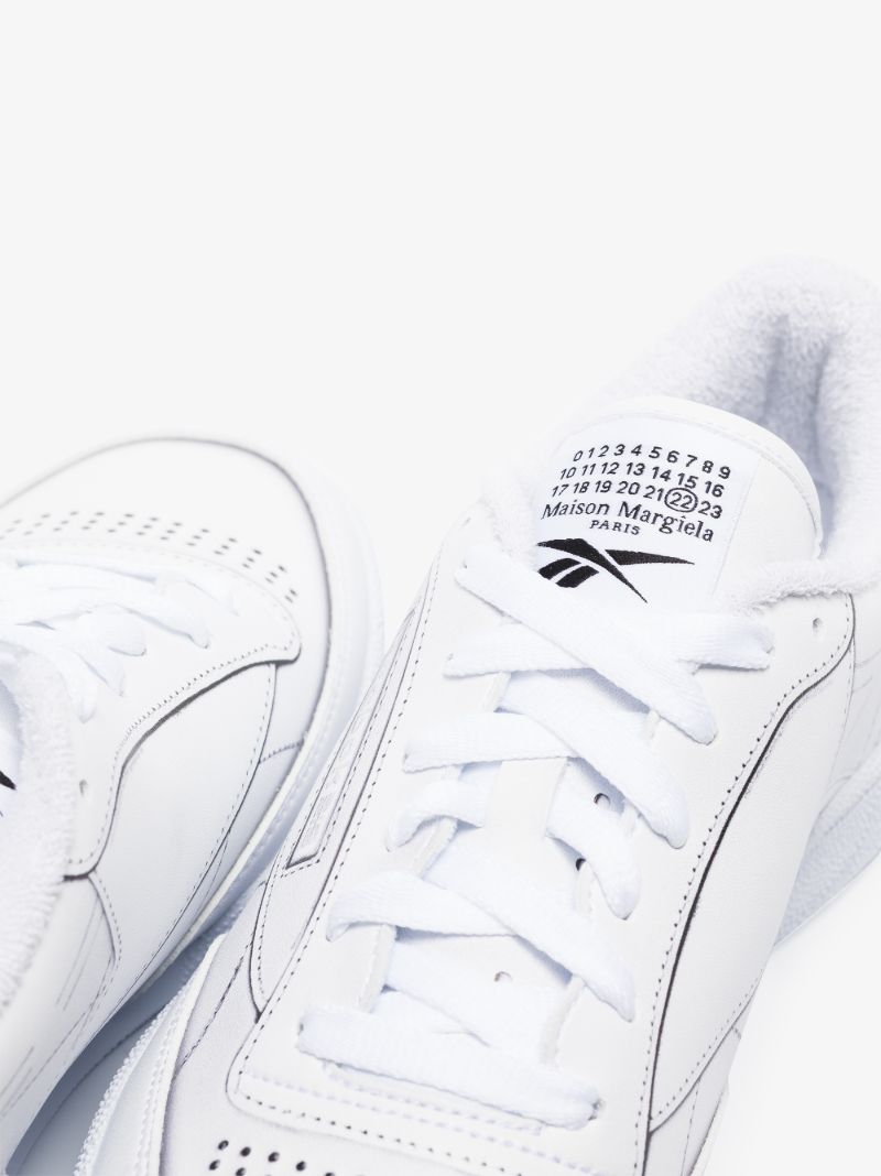 X Maison Margiela White Project 0 Club C Leather Sneakers