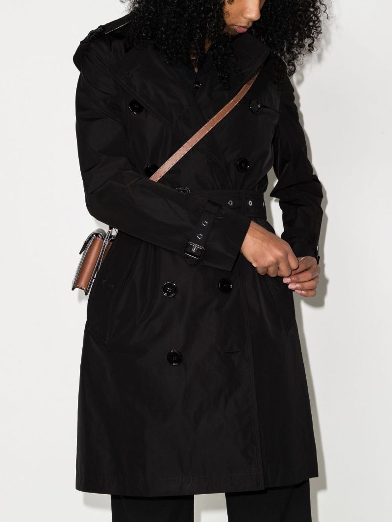 Black Kensington Hooded Trench Coat