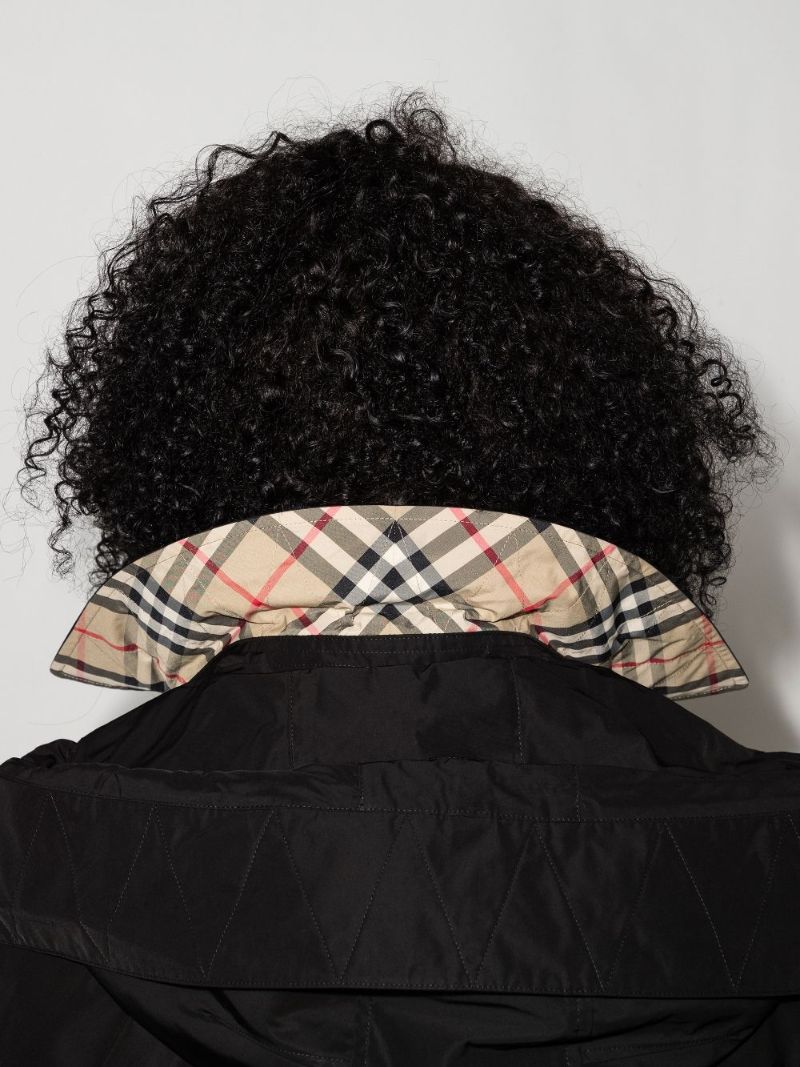 Black Kensington Hooded Trench Coat