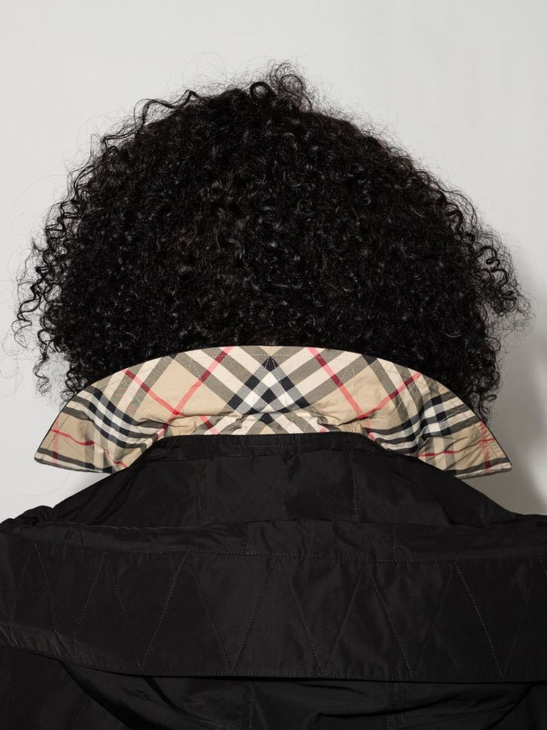 Black Kensington Hooded Trench Coat