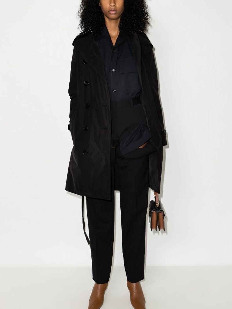 Black Kensington Hooded Trench Coat