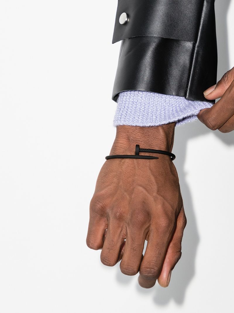 Customised Pre-owned 18k White Gold Cartier Juste Un Clou Bracelet