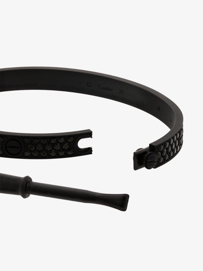 Customised 18k White Gold Cartier Love Bracelet