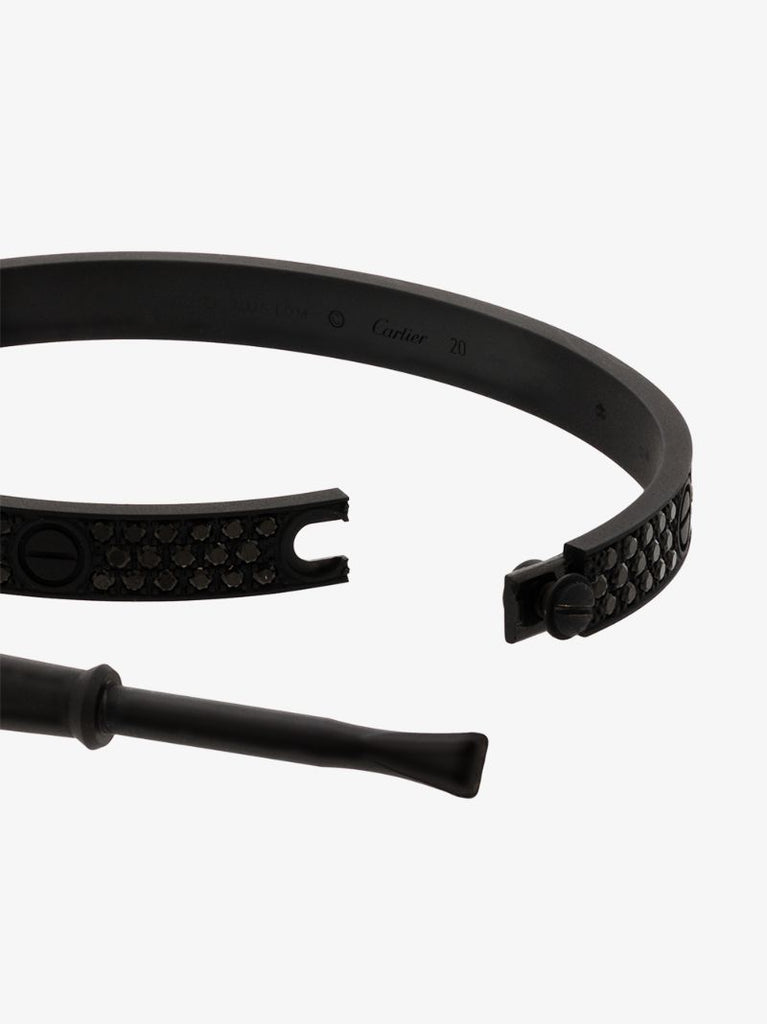 Customised 18k White Gold Cartier Love Bracelet