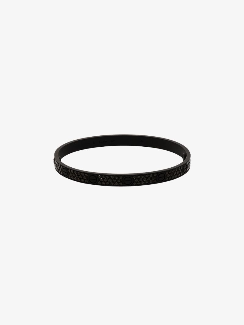 Customised 18k White Gold Cartier Love Bracelet