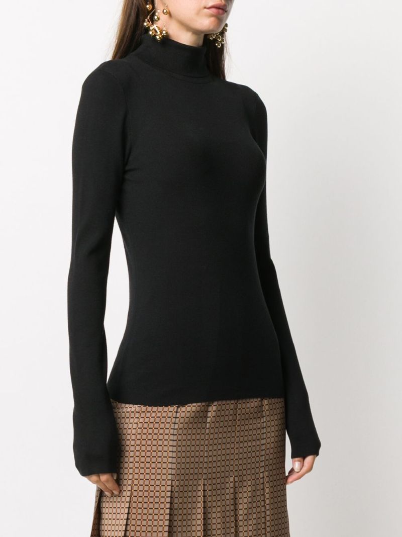 Silk Stretch Turtleneck Jumper