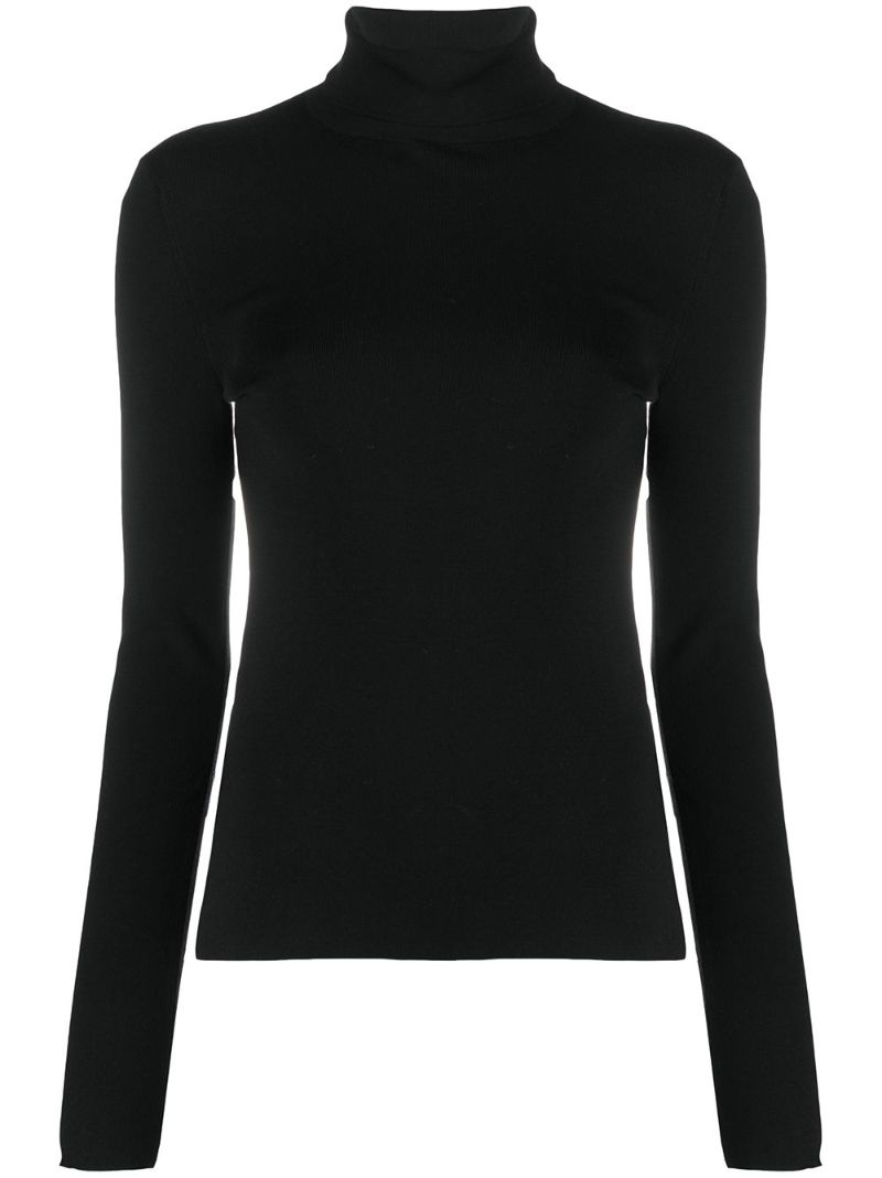 Silk Stretch Turtleneck Jumper