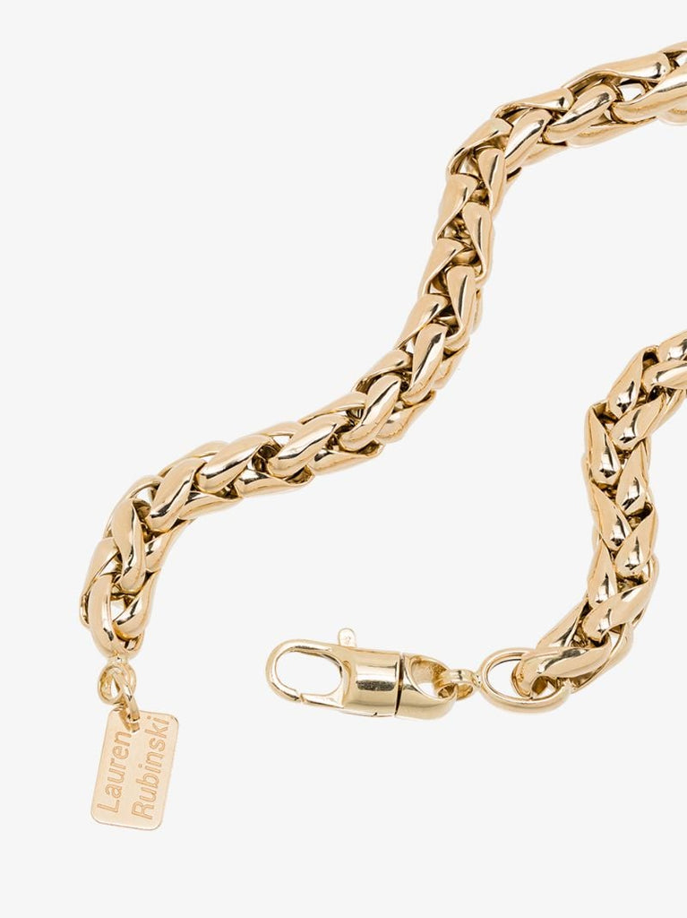 14k Yellow Gold Small Wheaten Link Necklace