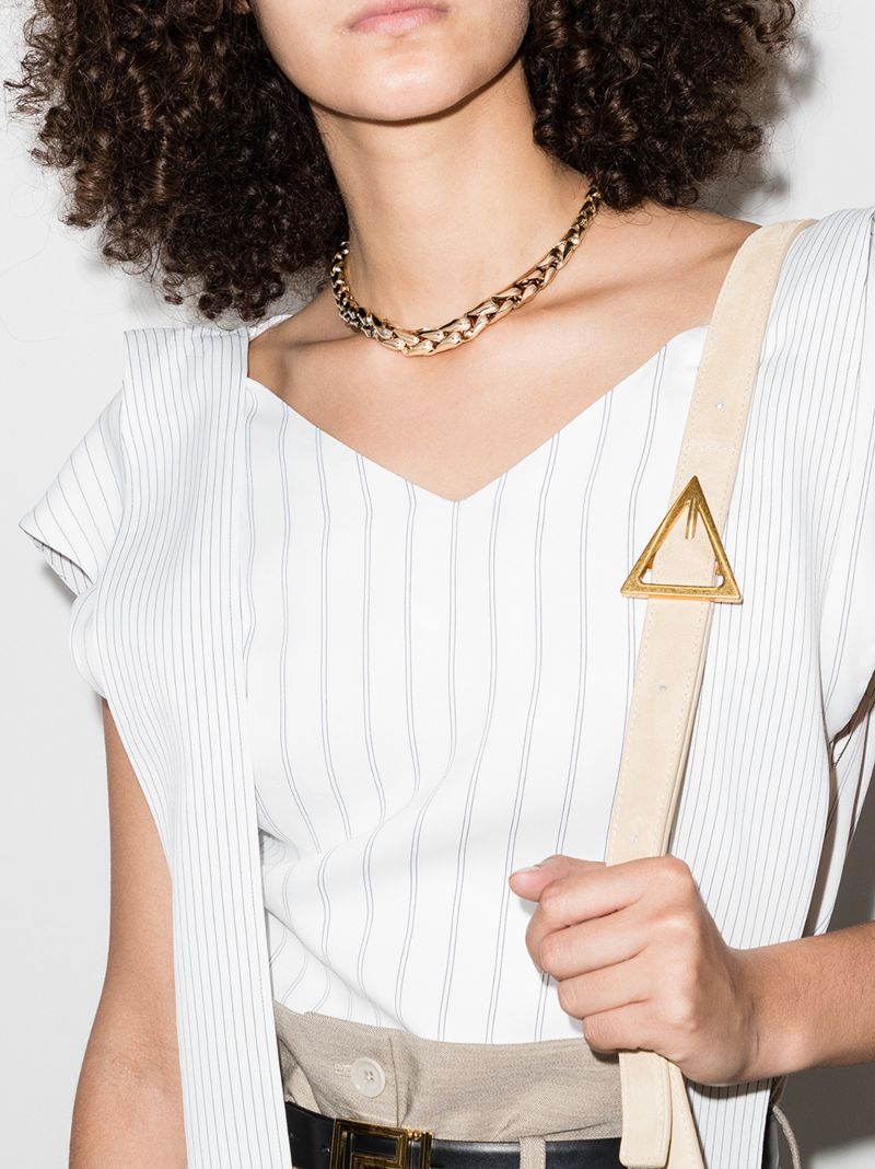 14k Yellow Gold Small Wheaten Link Necklace