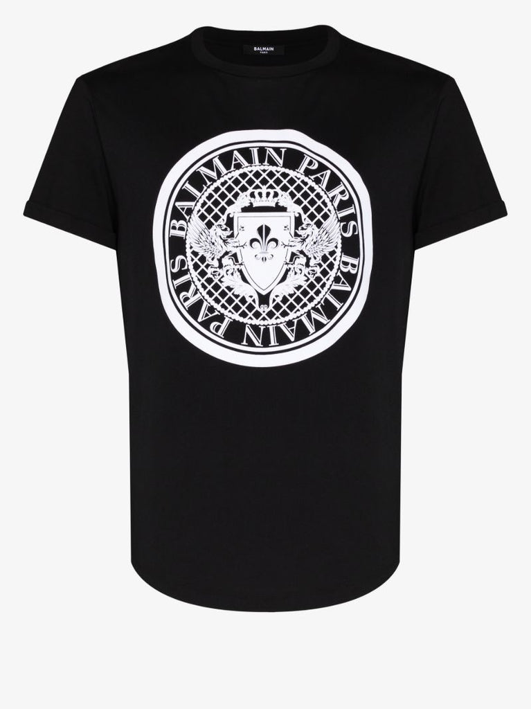 Black Coin Logo Cotton T-shirt