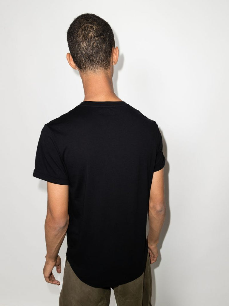 Black Coin Logo Cotton T-shirt