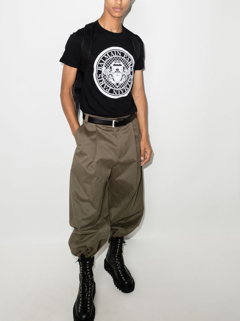 Black Coin Logo Cotton T-shirt