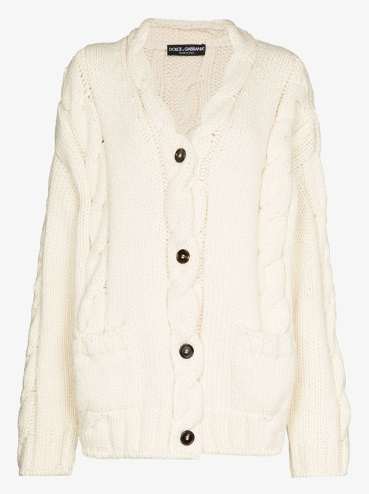 Oversized Cable Knit Cardigan