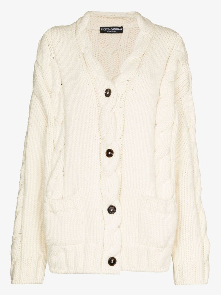 Oversized Cable Knit Cardigan