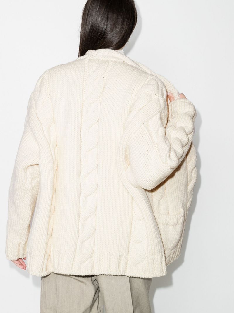 Oversized Cable Knit Cardigan