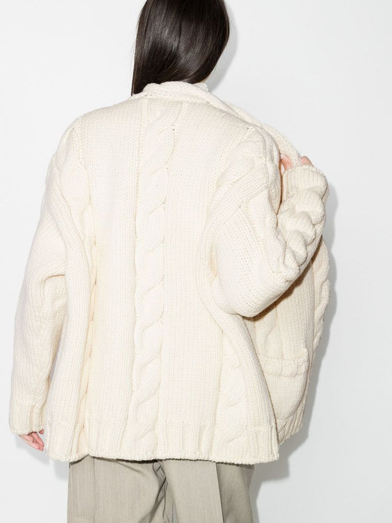 Oversized Cable Knit Cardigan
