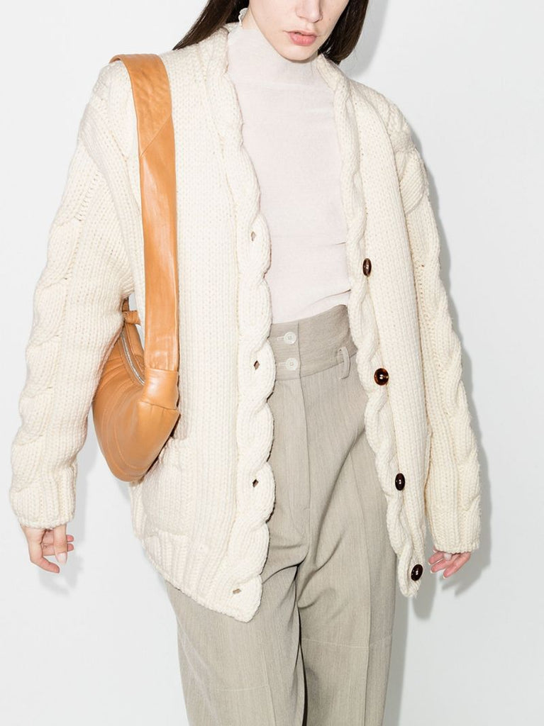 Oversized Cable Knit Cardigan