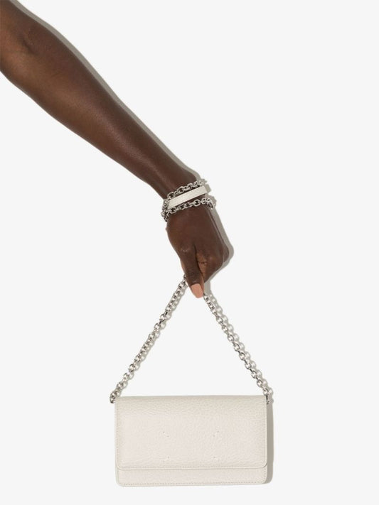 Grained Leather Clutch Bag
