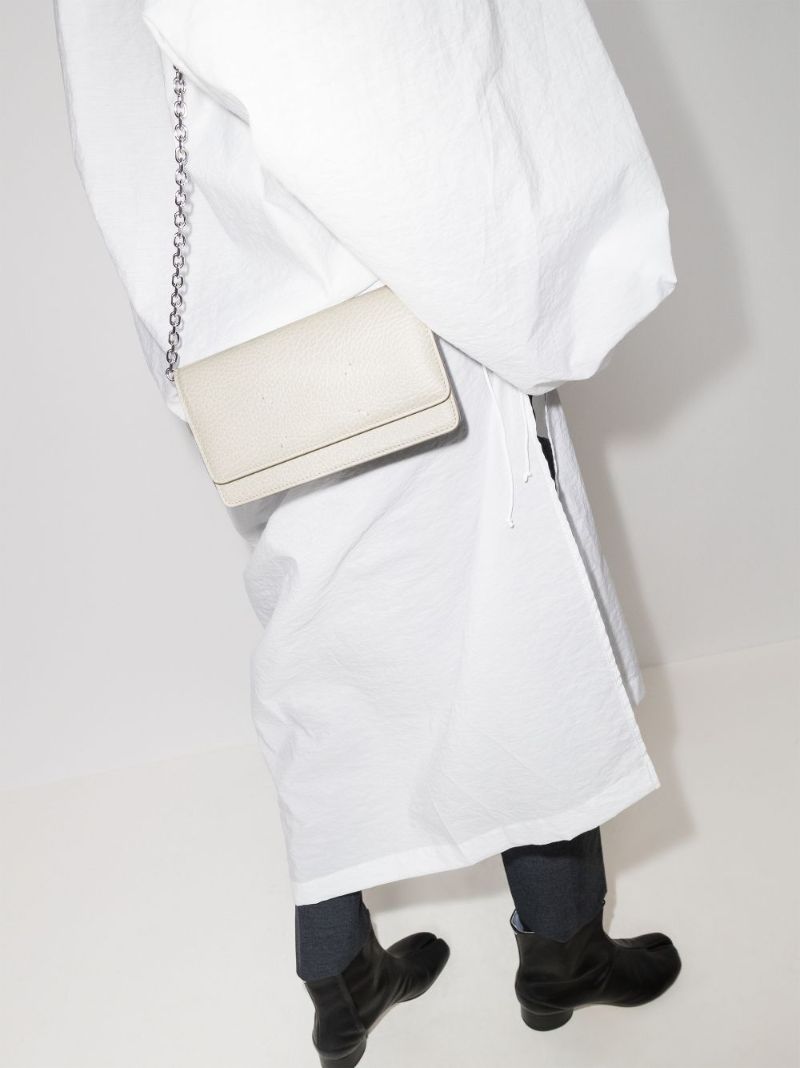 Grained Leather Clutch Bag