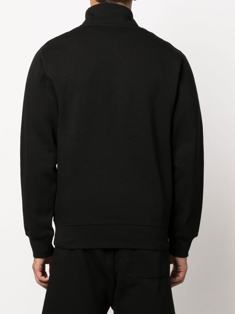 Black Chase Zip-up Sweatshirt