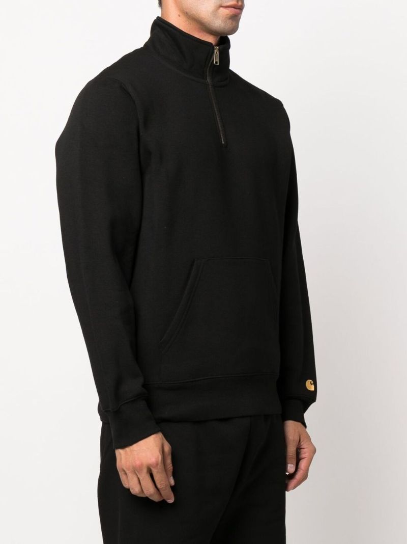 Black Chase Zip-up Sweatshirt