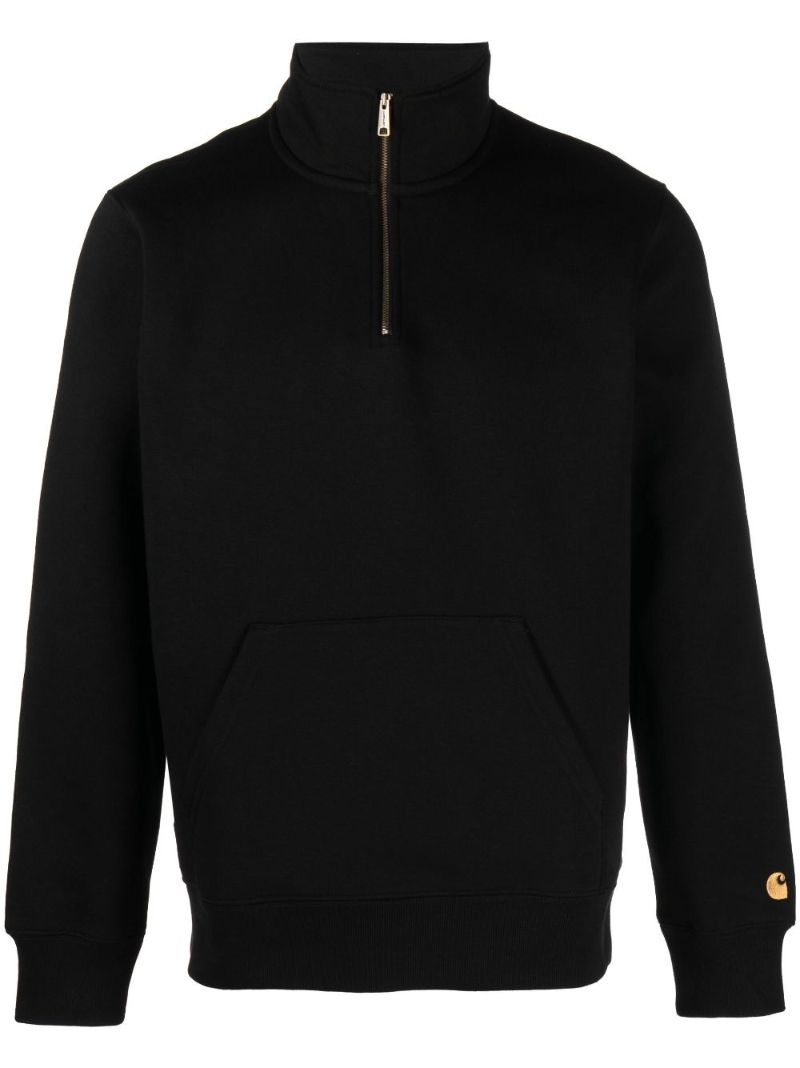 Black Chase Zip-up Sweatshirt