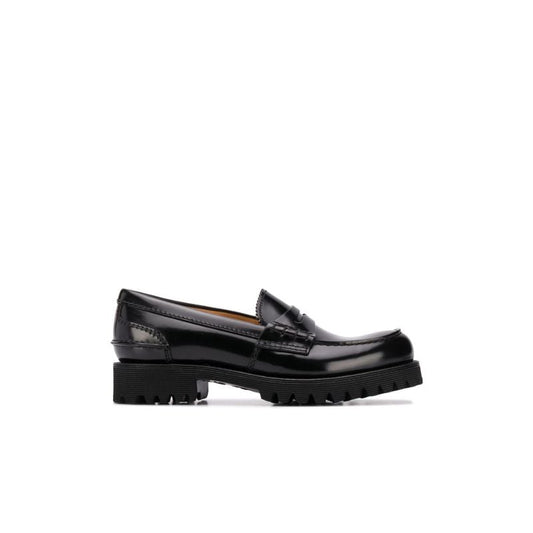 Black Cameron Leather Loafers
