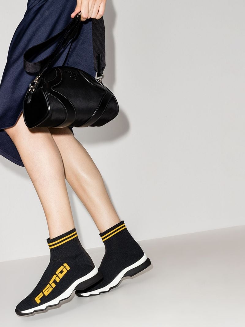 Black Rockoko Sock Sneakers