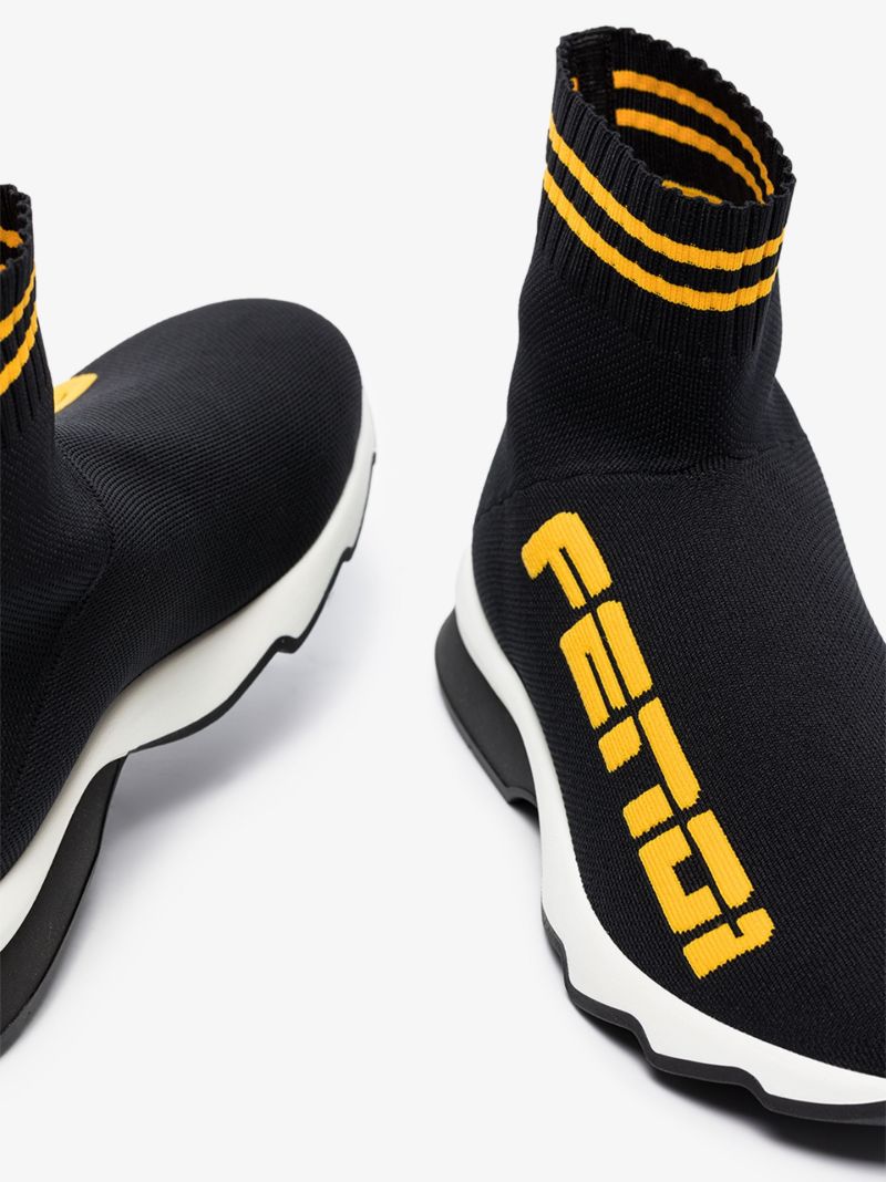 Black Rockoko Sock Sneakers