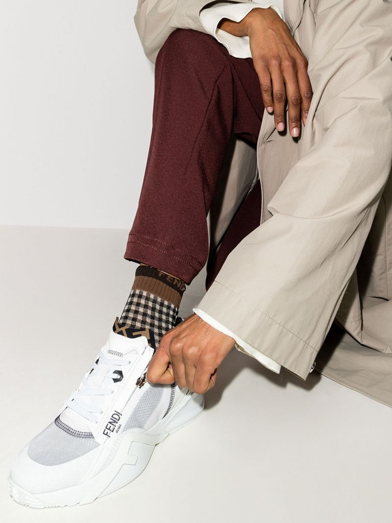 White Flow Low Top Sneakers