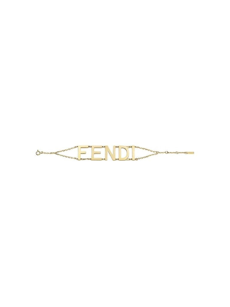 Gold Tone Logo Bracelet