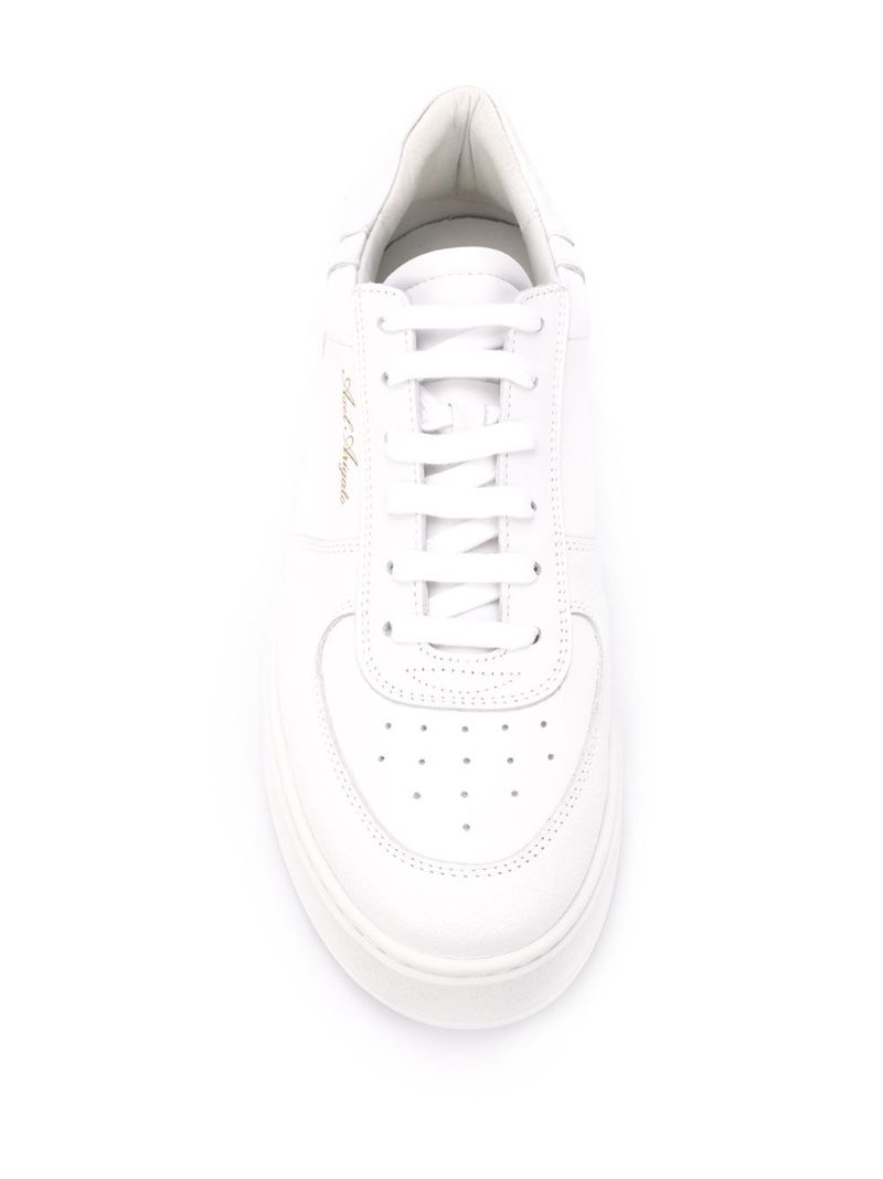 White Orbit Leather Trainers