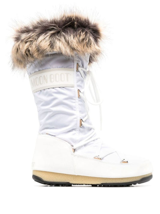 White Protecht Monaco High-top Snow Boots