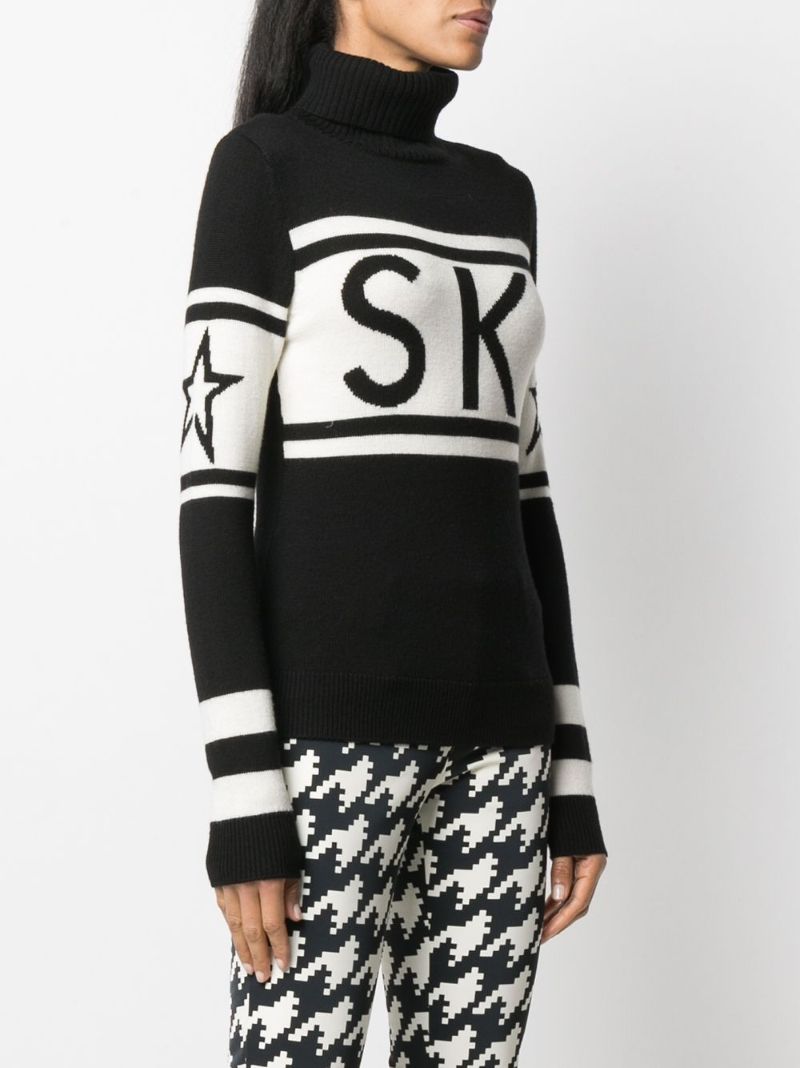 Black Schild Merino Wool Ski Sweater