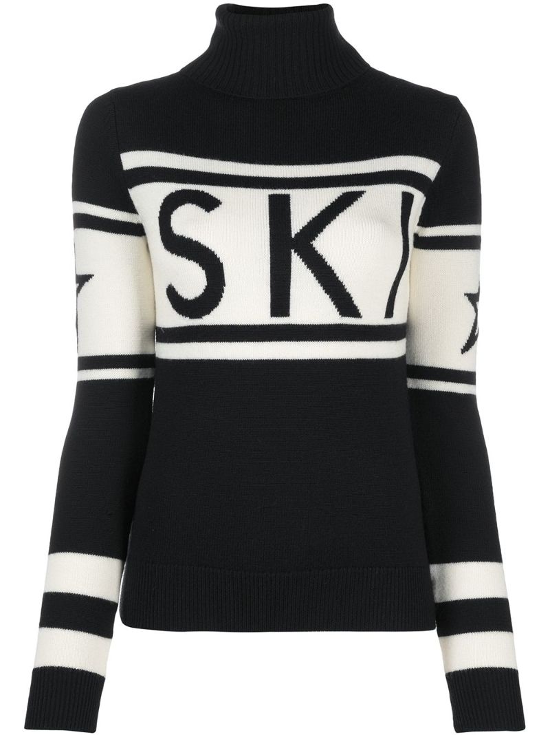 Black Schild Merino Wool Ski Sweater