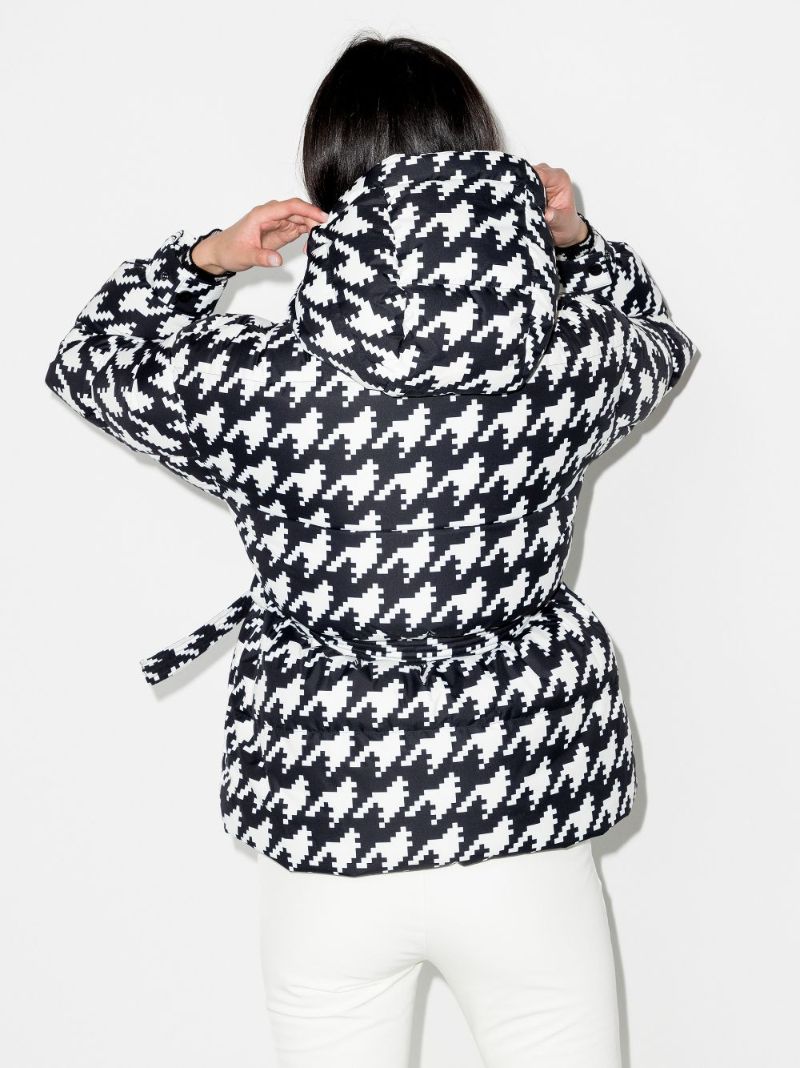 Oversized Parka Ii Houndstooth Ski Coat