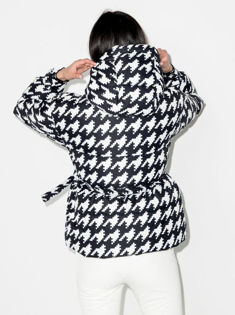 Oversized Parka Ii Houndstooth Ski Coat