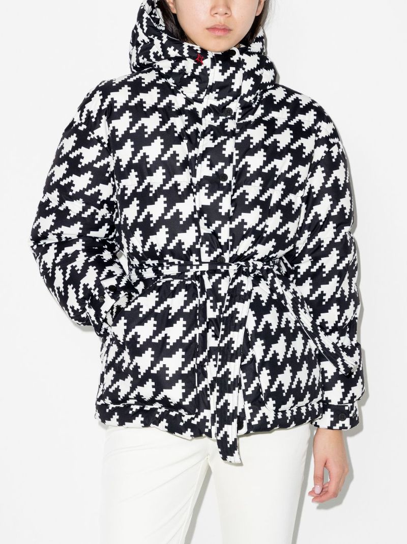 Oversized Parka Ii Houndstooth Ski Coat